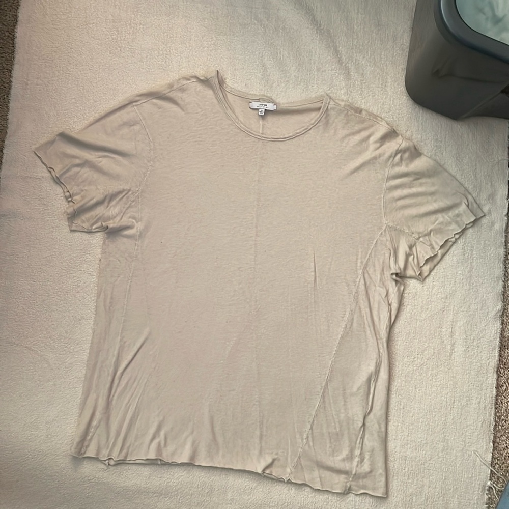 Cream Joe’s Jeans Short Sleeve Shirt Mens Size Medium